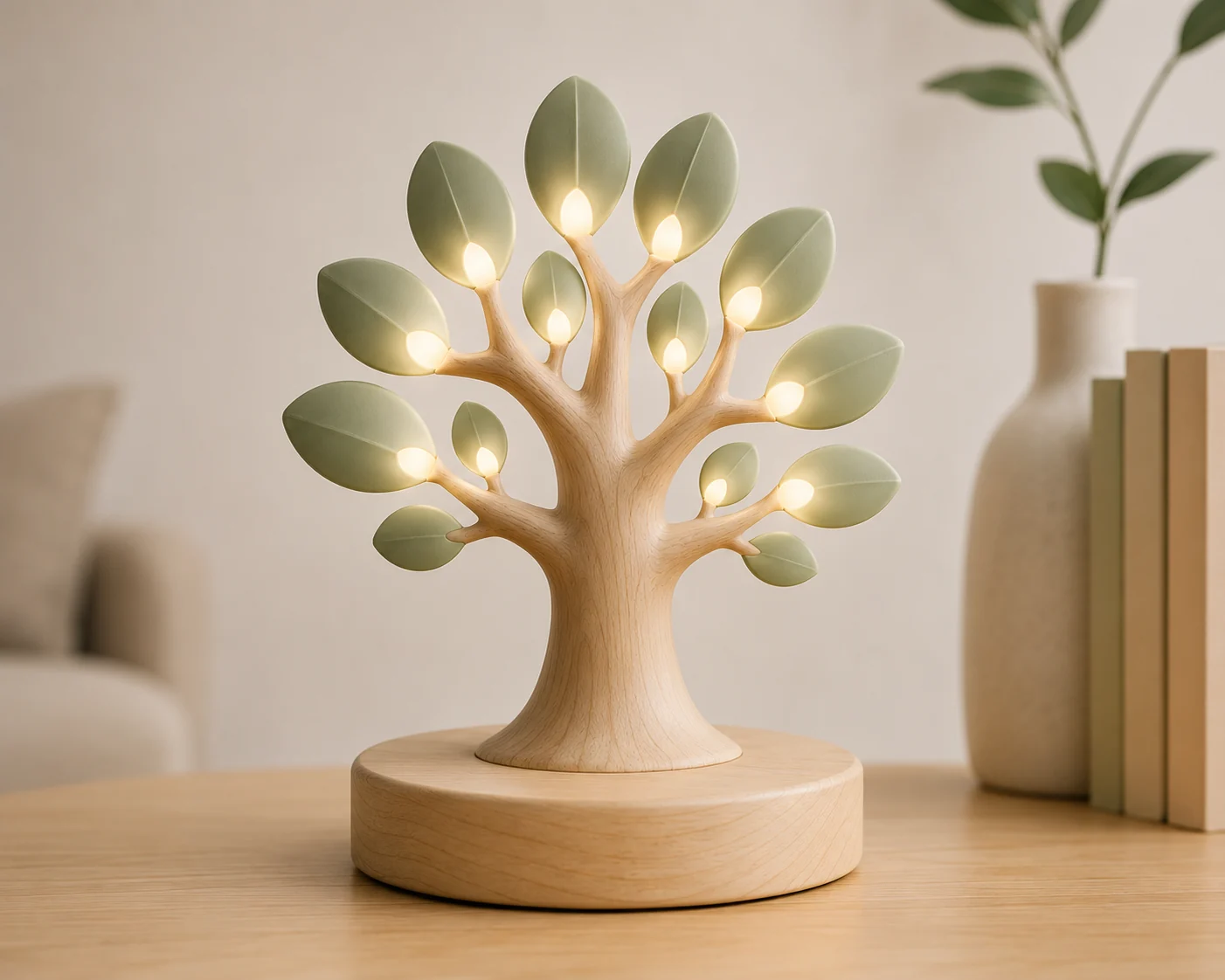 Growing Tree glowing softly